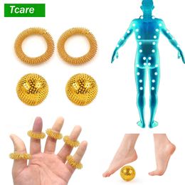 magnetic hand balls UK - Tcare 1Set Pressure Relief Magnetic Therapy Massager Hand Foot Back Neck Body Acupuncture Ball Needle Massage Muscle Stimulator