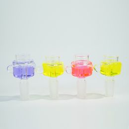 Glycerin coil bowls freezable chilled Accessories of glass smoking bong hookah lookah shisha water pipes