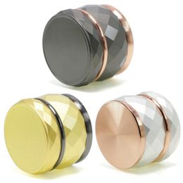 Colorful Zinc Alloy Cigarette Smoking Dry Herb Tobacco Grind Spice Miller Grinder Crusher Grinding Chopped Hand Muller High Quality Diamond Shape DHL Free