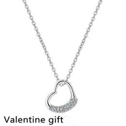 Luxury Heart Pendant Choker Necklace Chain Necklaces For Women Wedding Jewellery Gifts G1206
