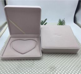 10pcs Big Velvet Pearl Necklace Box Case Heart Core Jewelry Packaging Box Storage Gift Boxes Jewelry Carrying 19x19x4cm SL43