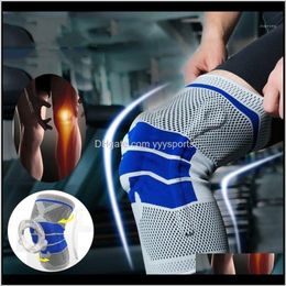 Elbow 1 Piece Sile Full Knee Brace Strap Patella Medial Support Strong Meniscus Compression Protection Sport Pads Running Basket1 Zpqo 3Gbeo