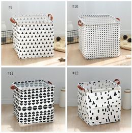 150pcs 14 Styles Folding Laundry Basket Kids Toys Sundries Storage-Barrel Foldable Laundrys Organiser Holder Box Clothing Storage Bucket SN5586