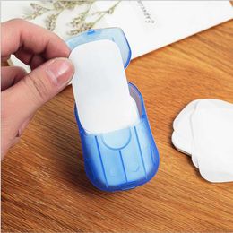 Soaps Travel Portable Anti Dust Disposable Boxed Soap Paper Make Foaming Scented Bath Washing Hands Mini Drop Ship Epack 20/Box