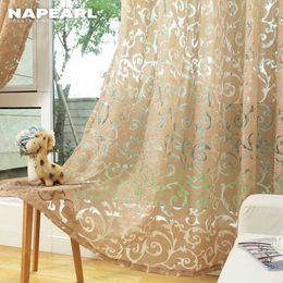 NAPEARL 1 Piece European Style Jacquard Curtain for Home Window Treatments Short Kitchen Modern Living Room Ready Made 210712