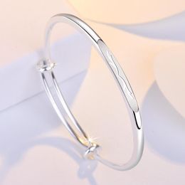 Bangle Classic 925 Silver Plated With Antlers Design Cuff Bracelets Jewelry For Women Size Adjustable