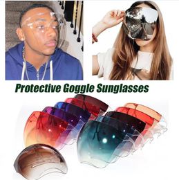Men's Women's Faceshield Protective masks Glasses Goggles Safety Anti-Spray Mask Goggle Glass Sunglasses retail box shipped seperately item