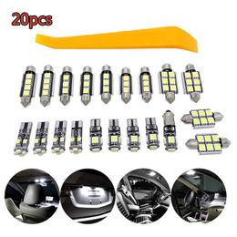 20 PCS white Car Interior LED Light Kit No error Reading Lamp Front Dome Light for Mercedes/Benz C class W204 2008-2015