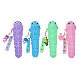New Fidget Toys caterpillar Pencil Case Children Stress Relief Squeeze Toy Antistress Soft Squishy Kids Toys Gift