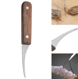 Shrimp Deveiner Tool Cleaner Knife Stainless Steel with Wooden Slip Handle for Prawn Shelling Line Kitchen Tools Seafood Outer Shell Peeler