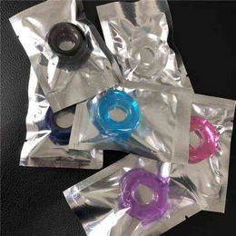 NXYCockrings 2pcs/set Silicone Durable Penis Ring Adult Men Ejaculation Delay Cock Rubber Rings Enlargement Sex Toys For Male 1126