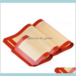 Other Bakeware Kitchen Dining Bar Home Garden Sile Nonstick Cookie Sheet Baking Mat Food Grade Liner For Making Bread And Pastry Drop