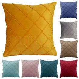 Nordic Simple Creative Pillow Case Geometric Pillow Covers Household Products Sofa Office Suede Cushion Cover 9 Style DD115