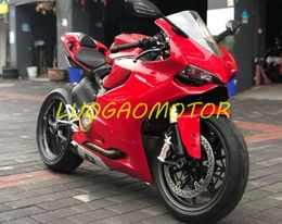 motorcycle fairing covers Canada - Injection Motorcycle Back Cover Fairings kit Fairing kits DUCATI 899 1199 Bodywork 899S 1199S 2012 2013 2014 Free Custom Gifts Cowling All Flame Red