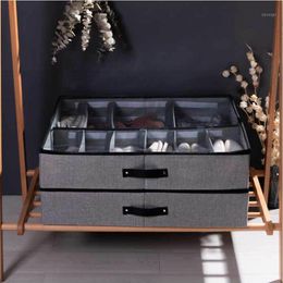 Storage Bags Transparent Shoes Box Drawer Organizer For Shoe Cabinet Nonwoven Foldable Compartment Dust-Proof Under Bed Closet