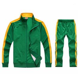 Men's Tracksuits 2Pcs Set Sweatsuit Sportswear Tracksuit Men Jacket And Pants Sets Training Suit Autumn Winter Spring Sporting Track