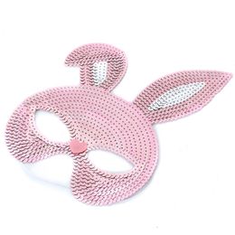 Kids Plush Costume Performance Bowknot Party Hat Bunny Ears Gift Cute With Chequered Funny Topper Rabbit Easter Velvet W5