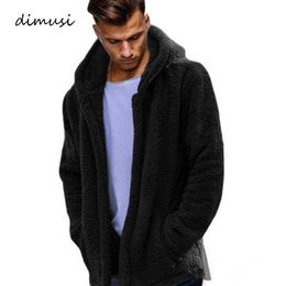 DIMUSI Bomber Cardigan Jacket Men Brand Winter Thick Warm Fleece Teddy Coat for Mens SportWear Tracksuit Male Fleece Hoodies Y1122
