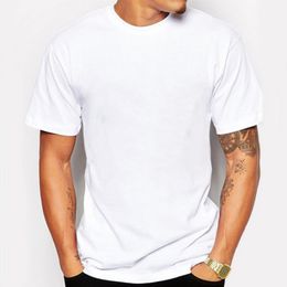 Summer Super soft white T shirts Men Short Sleeve cotton Modal Flexible T-shirt white Colour Size S-XXXL Y0408