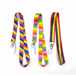 Rainbow Phone key chain Neck Strap Keys Camera ID Card Lanyard