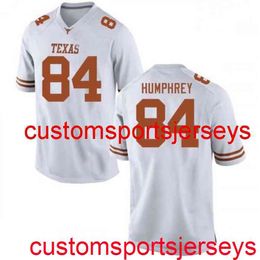 Stitched Men's Women Youth 84 Humphrey Texas Longhorns White NCAA Football Jersey Custom any name number XS-5XL 6XL