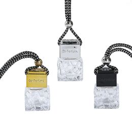 Car perfume bottle pendant ornament air freshener essential oils diffuser fragrance empty glass bottles from factory