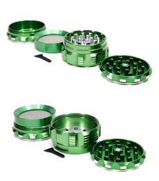 63mm 4 Parts Herb Grinder Aluminium Alloy Petal Polygonal Striped Tobacco Grinder Big Crusher Shredder Smoking Tool