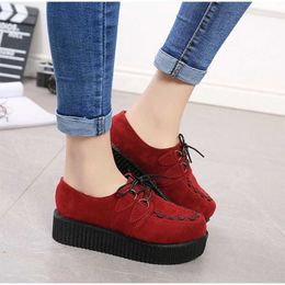 Women's Flat Platform Shoes Fashion Casual Pu Lace Up Vintage Shoes Female Autumn Concise Student Comfortable Footwear 2021 New Y0907