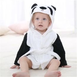 Blankets & Swaddling Baby Hooded Towel Children Pajamas Kids Bath Animal Modeling Swimming Bathrobe Cartoon