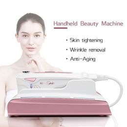 portable handheld mini hifu wrinkle remover handset at home beauty machine face lifting spa device
