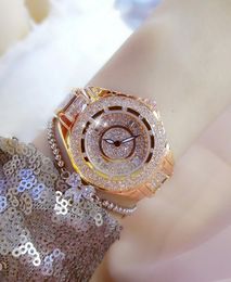 BS Women Watches Quartz Diamond Watch Fashion Top Brand Wristwatch Fashion Watches Ladies Crystal Jewellery Rose Gold