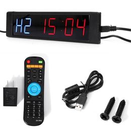 Timers Training Timer LED Display Electronic Clock Stopwatch Interval Prescise Wall With Remote For Gym Fitness