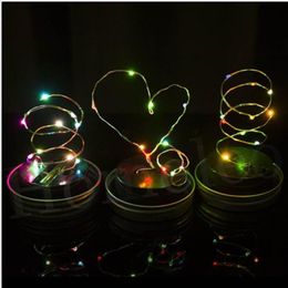 fairy lights in a jar UK - Strings Solar Powered 1M 10LEDs Black Cover Mason Jar Lid Insert Light Fairy String Wire Lamp Garden Holiday Patry Decoration