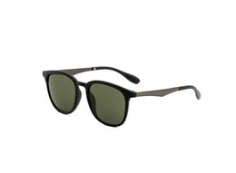 874 men classic design sunglasses Fashion Oval frame Coating UV400 Lens Carbon Fibre Legs Summer Style Eyewear with