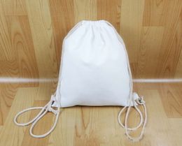 10pcs Stuff Sacks Sublimation DIY White Blank Drawstring Backpack Bag Mix Colour