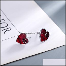 Charm Earrings Jewellery Designer For Woman 925 Sier Needle Heart Top Luxury Lover Earring Design Retro Simple Supply Drop Delivery 2021 4Iuw7