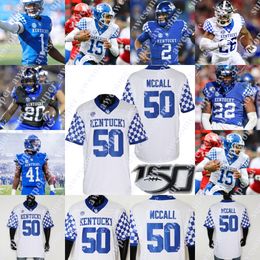 Kentucky Wildcats Football Jersey Davonte Robinson Travis Tisdale Justin Rigg Brenden Bates Rahsaan Lewis DeMarcus Harris Octavious Oxendine Abadi-Fitzgerald