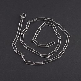 Fashion Stainless Steel Necklace Long Clavicle Chain Choker Necklaces for Women Men Boho DIY Jewelry Gift Collar Hombres