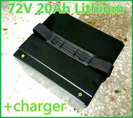 GTK 72V 20Ah lithium li ion battery pack rechargeable for electric scooter electric motorcycle backup power supply +charger