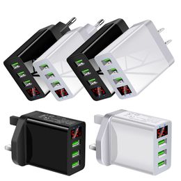 s8 charger NZ - High Speed 5V 3.1A LCD Display Travel AC Home Wall Charger Eu US UK Plug For iphone Samsung s8 s9 s10 s20 htc android phone pc