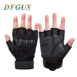 New Military Tactical Gloves Men's Hiking Outdoor Sport For Hunting Climbing Cycling 3 Colours H1022