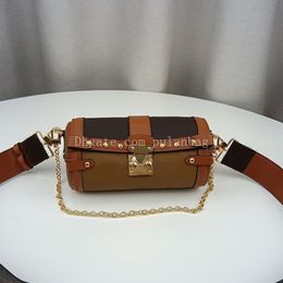 Modedesigner Mini-Kette, tonnenförmige Damentasche, Wellenmuster, klassische Blume, Retro-Eimer, Umhängetaschen, Handtasche, lässige Umhängetaschen