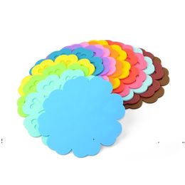 new Round Heat Resistant Silicone Mat Drink Cup Coasters Non-slip Pot Holder Table Placemat Kitchen Accessories EWF7681