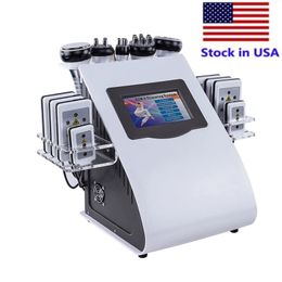 -6 em 1 máquina de emagrecimento a laser a vácuo RF 40K Shaping Corporal Lipolaser Cavitação Ultrasônica Perda de peso para SPA