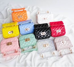 PVC mini chain handbag small change key bag Rhomb Bags for women lady square purse factory supply