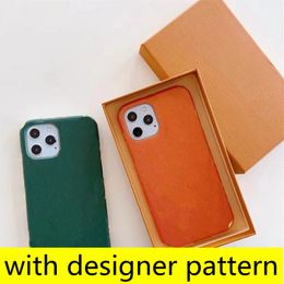Fashion Designer Phone Cases for iphone 13 13pro 12 11 pro max XS XR Xsma 8plus Top Quality Embossed Leather Gold Stamping Luxury Letter Cellphone Case