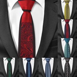 Fashion Skinny Neck Ties for Men Casual Suits Tie Gravatas Blue s Neckties for Business Wedding 6cm Width Slim
