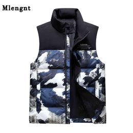 Winter Warm Down Vest Autumn Men Casual 90% Duck Down Sleeveless Jacket Camouflage Thicken Male Outerwear Waistcoat with Pocket Y1103