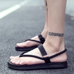 original summer sandals men's beach flip flops black brown grey fashion casual outdoor walking