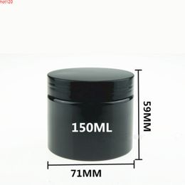 50pcs 150ml black Colour empty cream cosmetic container jars ,150g skin care mask PP bottles and packaging, plastic jar potgood qty
